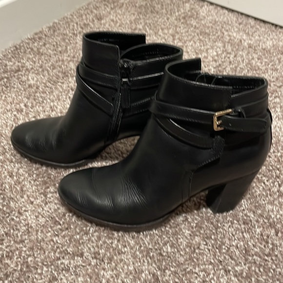 VGUC Cole Haan Black Hayes Belt Booties in Black - Picture 8 of 14